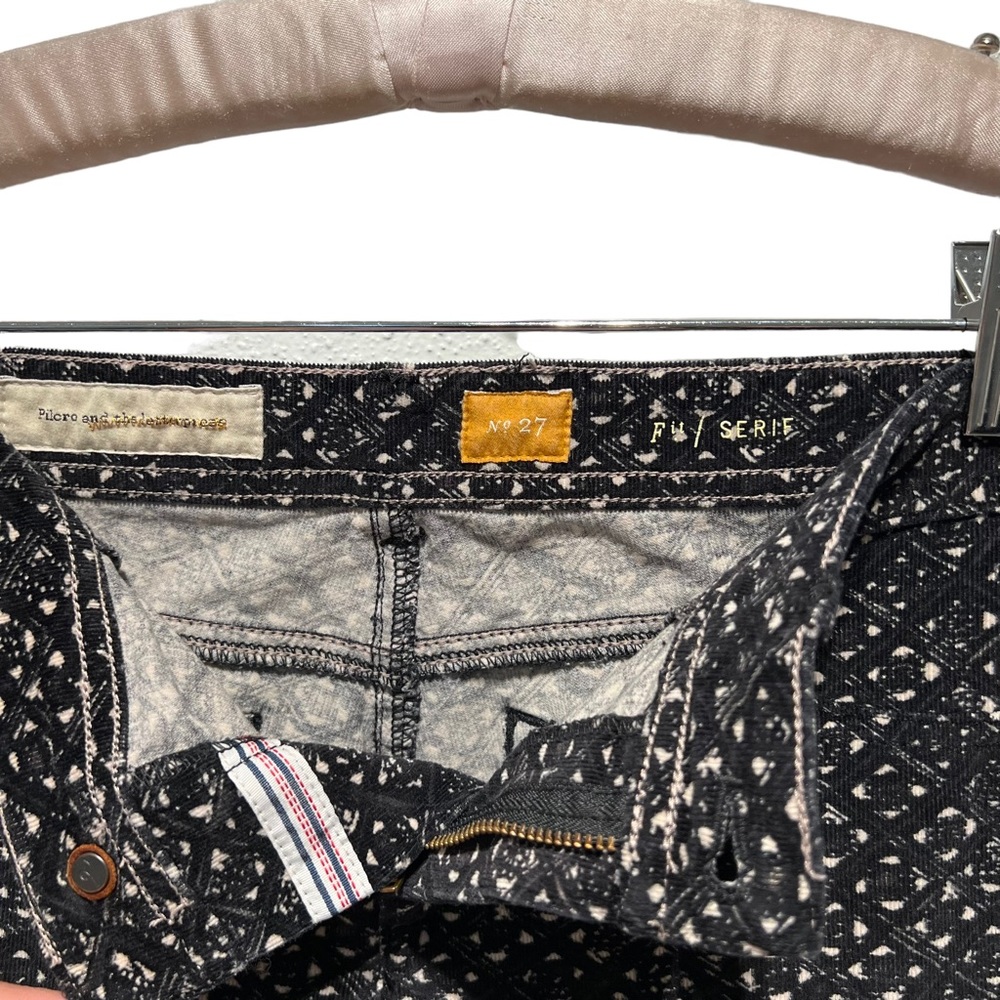 Anthropologie Pilcro & The Letterpress Abstract Print Corduroy Pants Size 27 - Picture 10 of 12